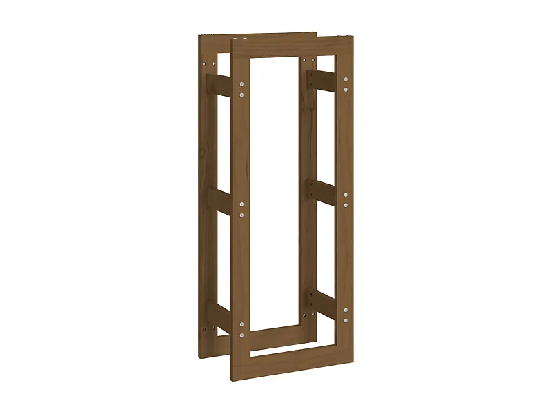 Riemst  Kaminholzregal Honigbraun 41x25x100 cm Massivholz Kiefer