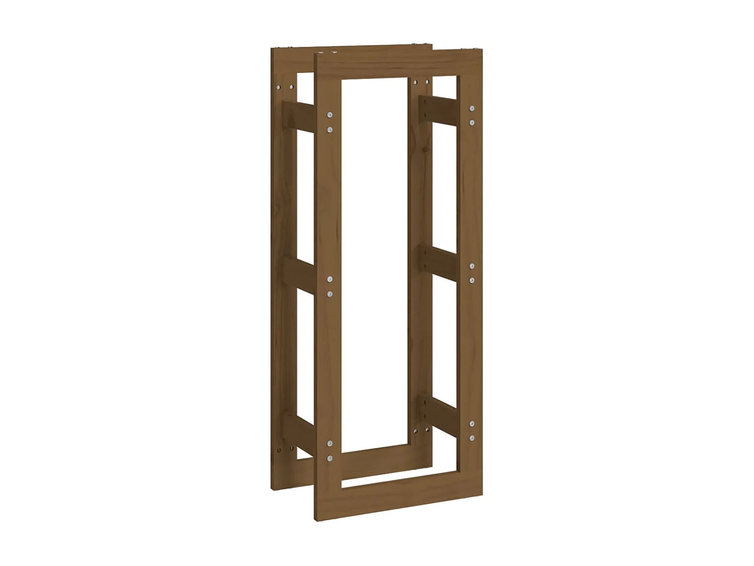 Riemst  Kaminholzregal Honigbraun 41x25x100 cm Massivholz Kiefer