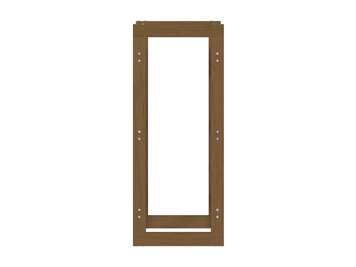 Riemst  Kaminholzregal Honigbraun 41x25x100 cm Massivholz Kiefer