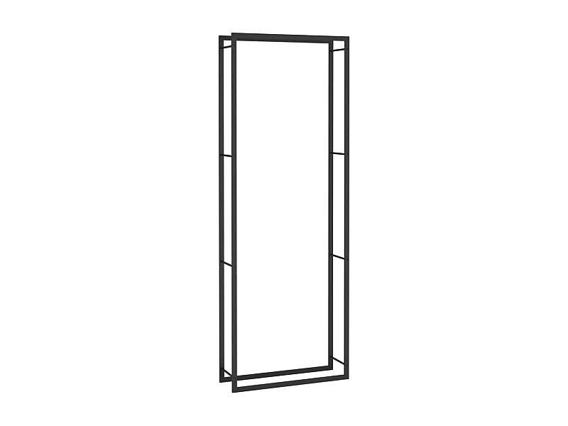 Nichelino  Haardhoutrek Matzwart 80x28x222 cm Staal