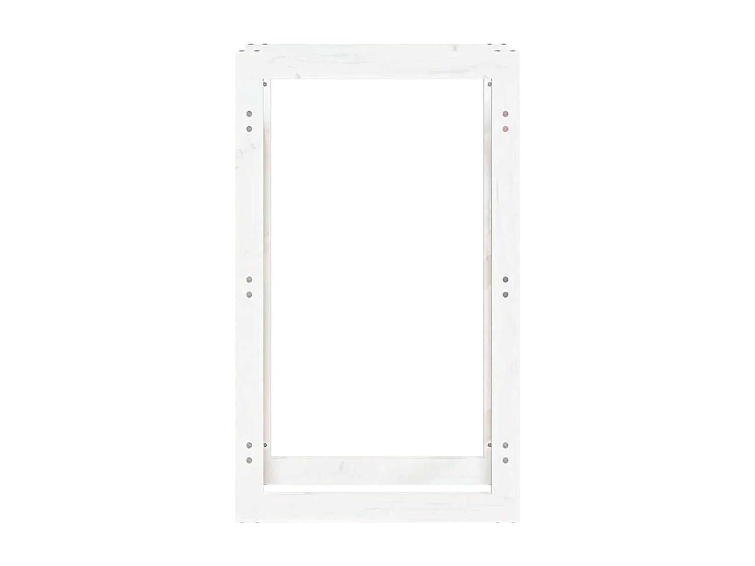 Riemst  Support pour bois de chauffage Blanc 60x25x100 cm Bois de pin