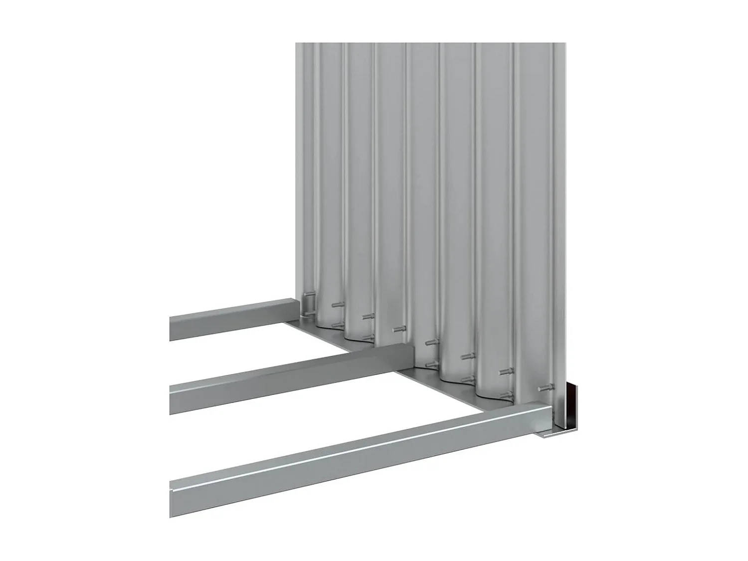 Jilles  Kaminholzunterstand Braun 120x45x210 cm Verzinkter Stahl