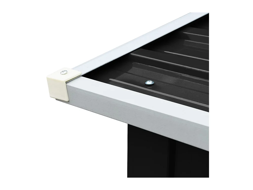 Fedde  Abri de stockage à bois Acier galvanisé 172x91x154cm Anthracite