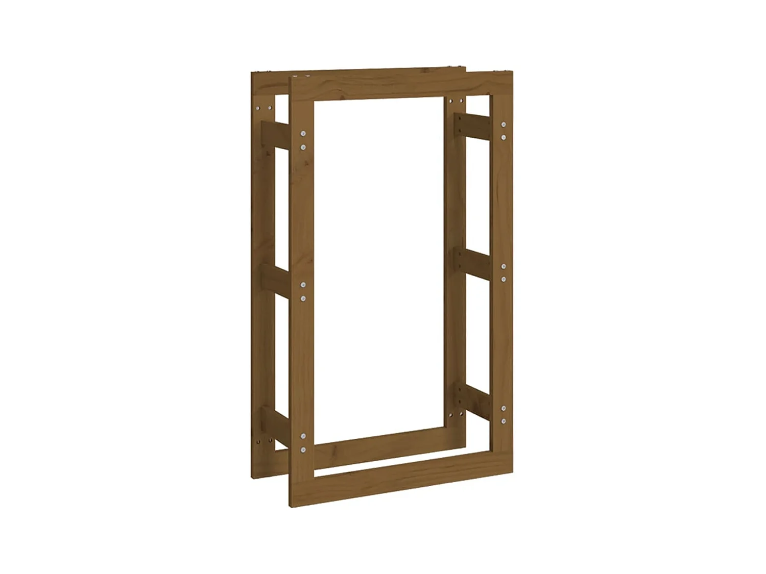 Riemst  Support de bois de chauffage Marron miel 60x25x100 cm Bois pin