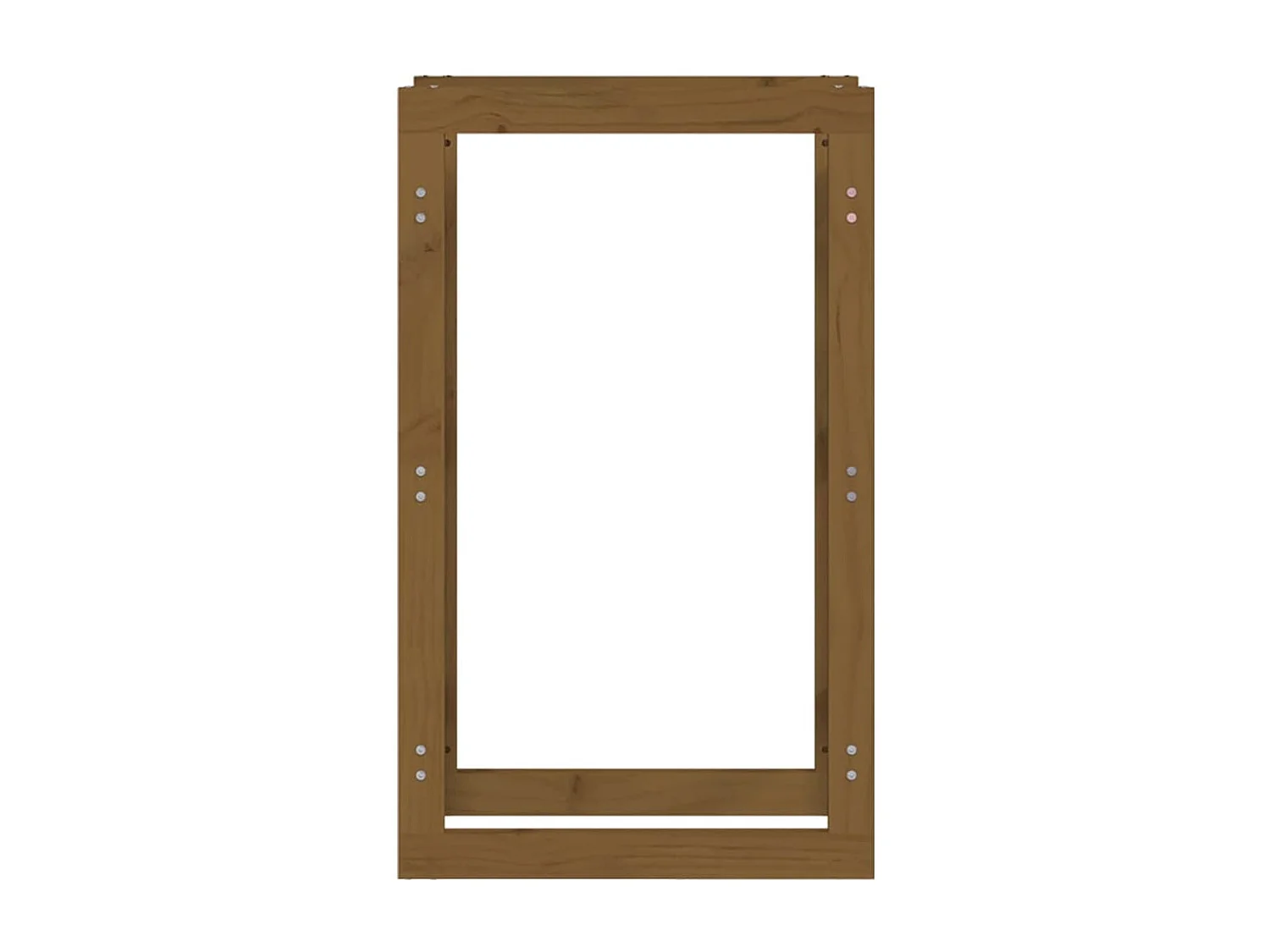 Riemst  Support de bois de chauffage Marron miel 60x25x100 cm Bois pin