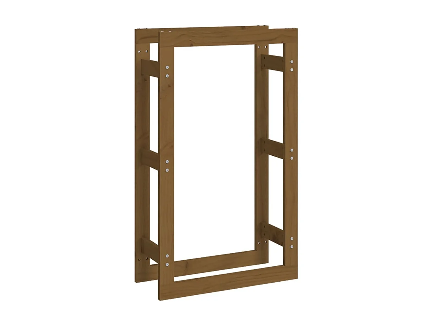 Riemst  Kaminholzregal Honigbraun 60x25x100 cm Massivholz Kiefer