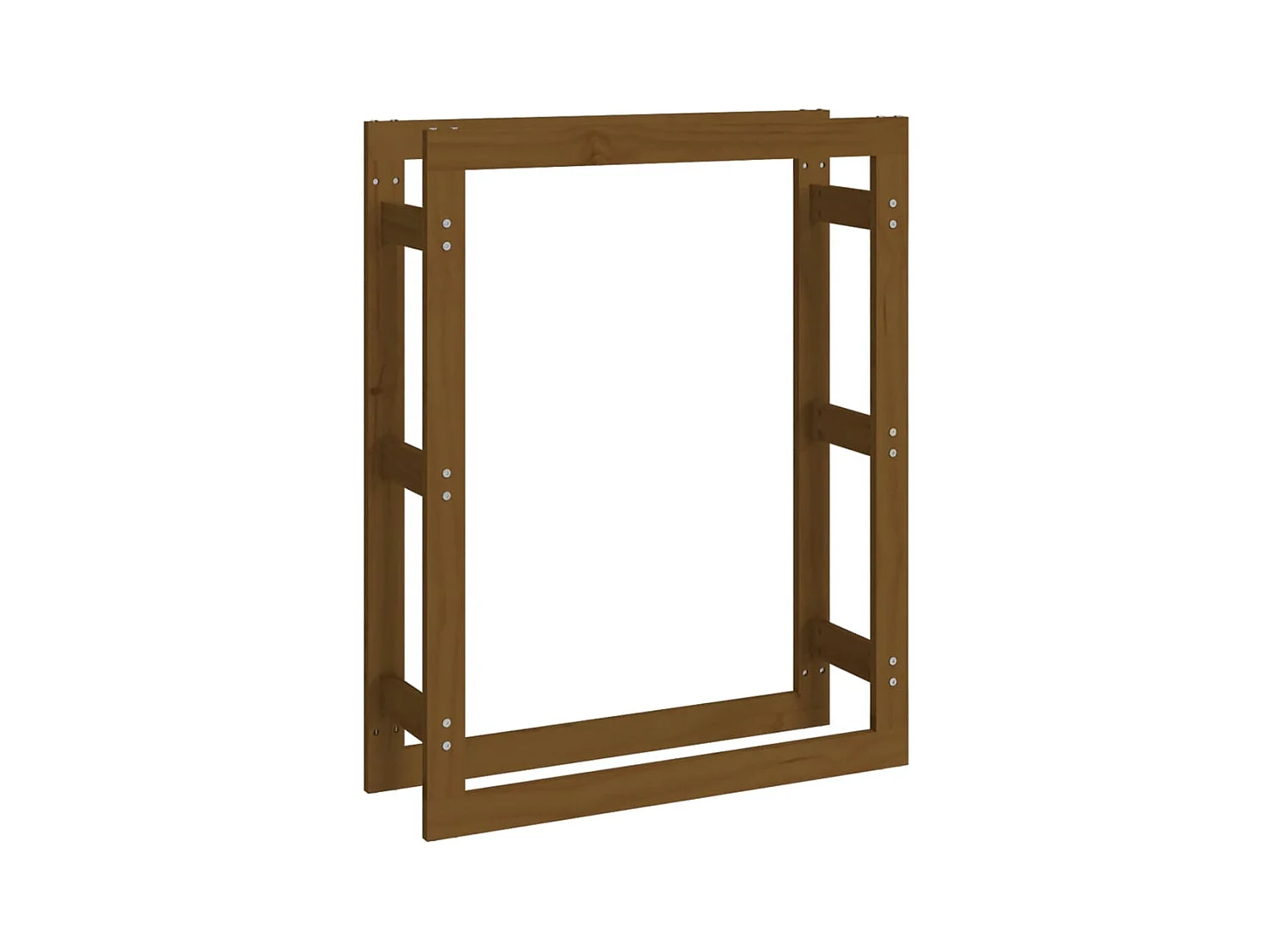 Riemst  Support de bois de chauffage Marron miel 80x25x100cm Pin massif