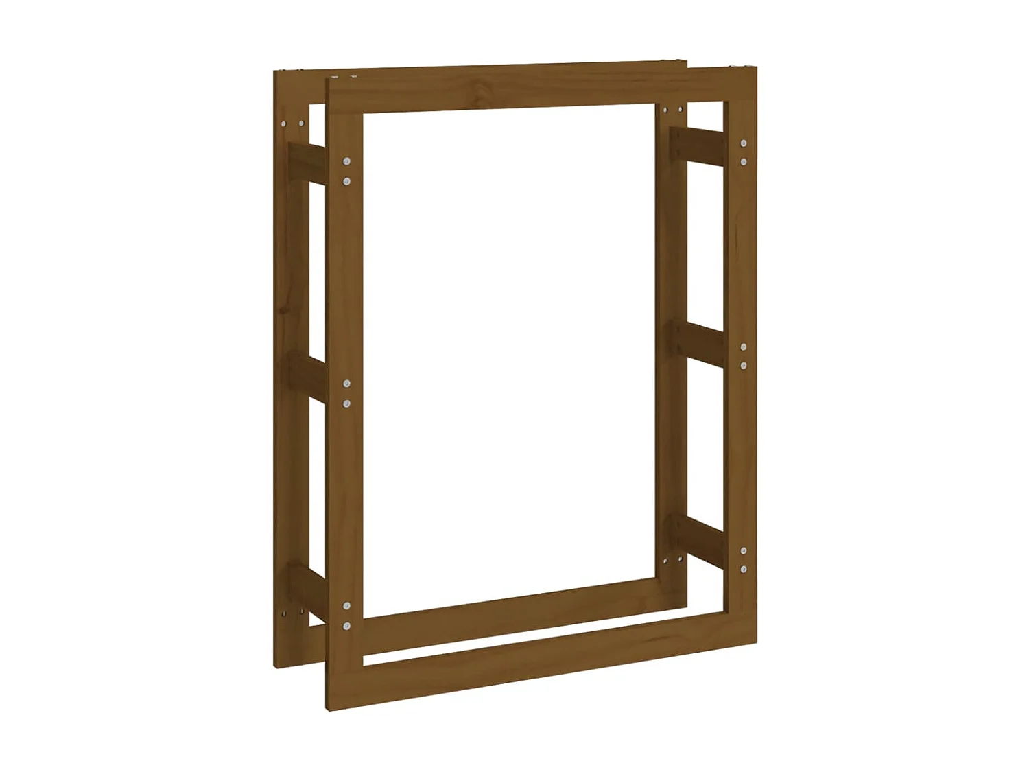 Riemst  Kaminholzregal Honigbraun 80x25x100 cm Massivholz Kiefer