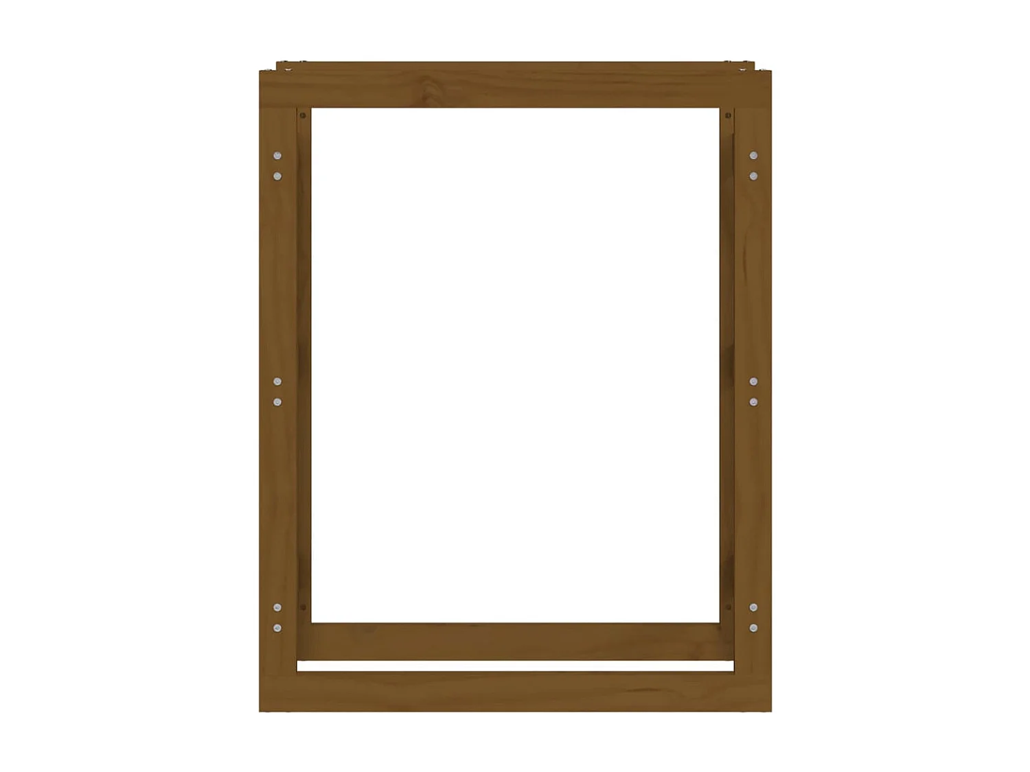 Riemst  Kaminholzregal Honigbraun 80x25x100 cm Massivholz Kiefer