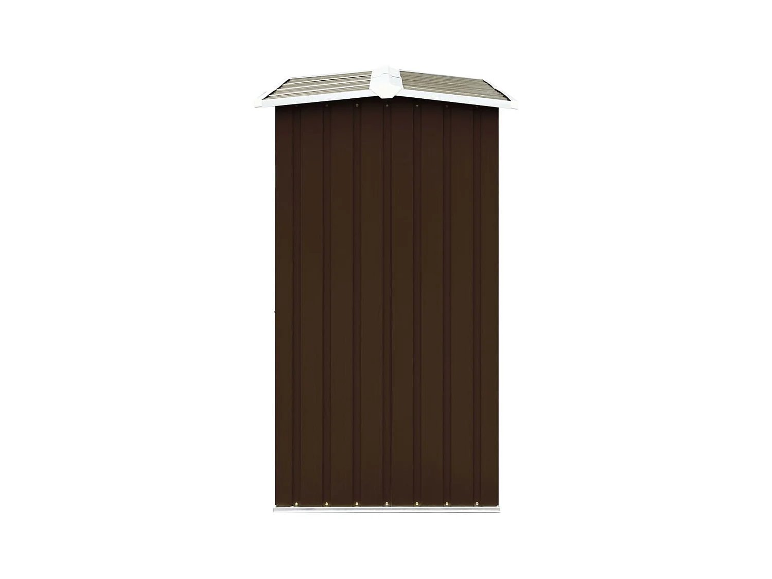 Fedde  Abri de stockage de bois Acier galvanisé 172x91x154 cm Marron