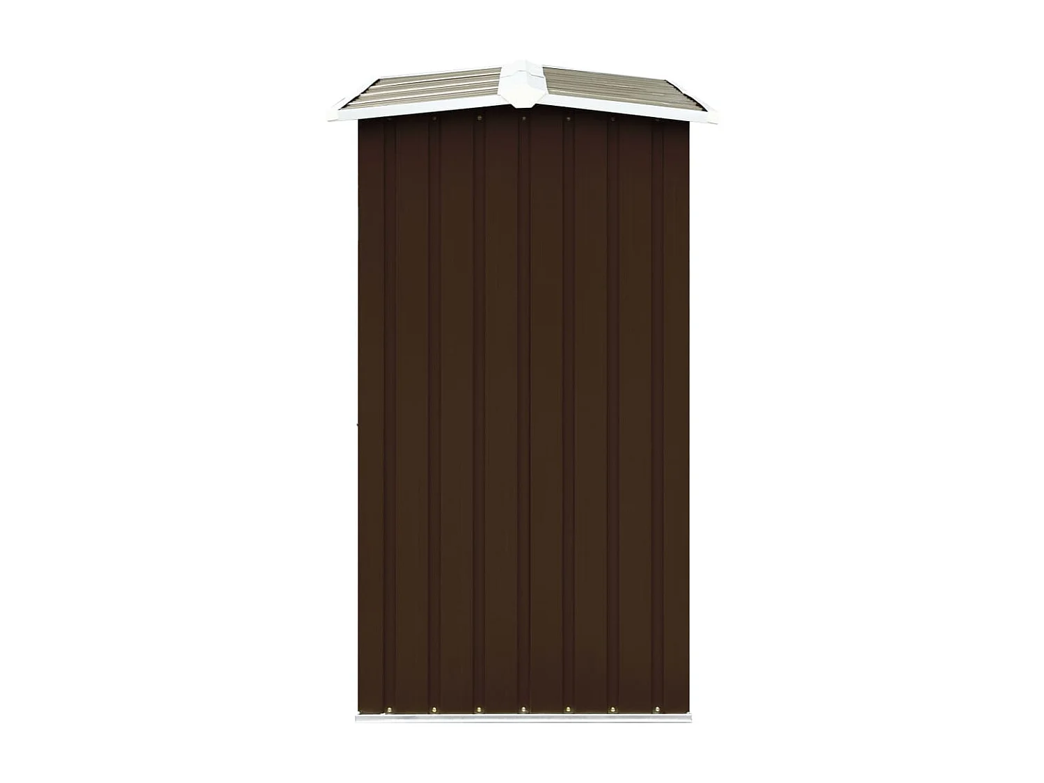 Fedde  Abri de stockage de bois Acier galvanisé 172x91x154 cm Marron