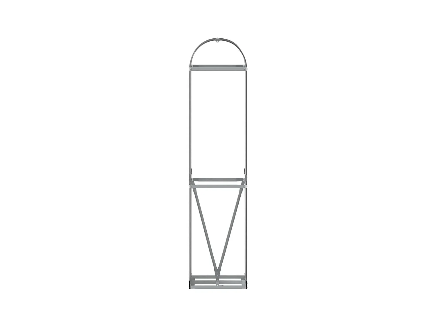 Jilles  Porte-bûches anthracite 40x45x170 cm acier galvanisé