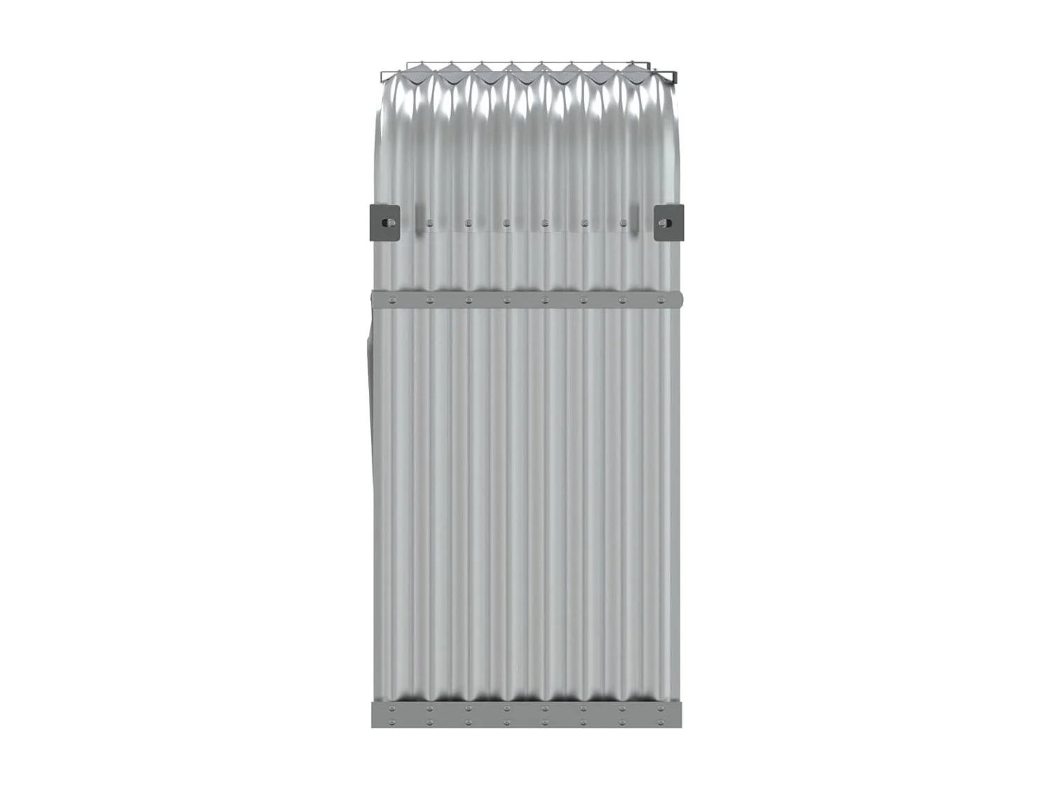 Jilles  Porte-bûches argenté 120x45x100 cm acier galvanisé