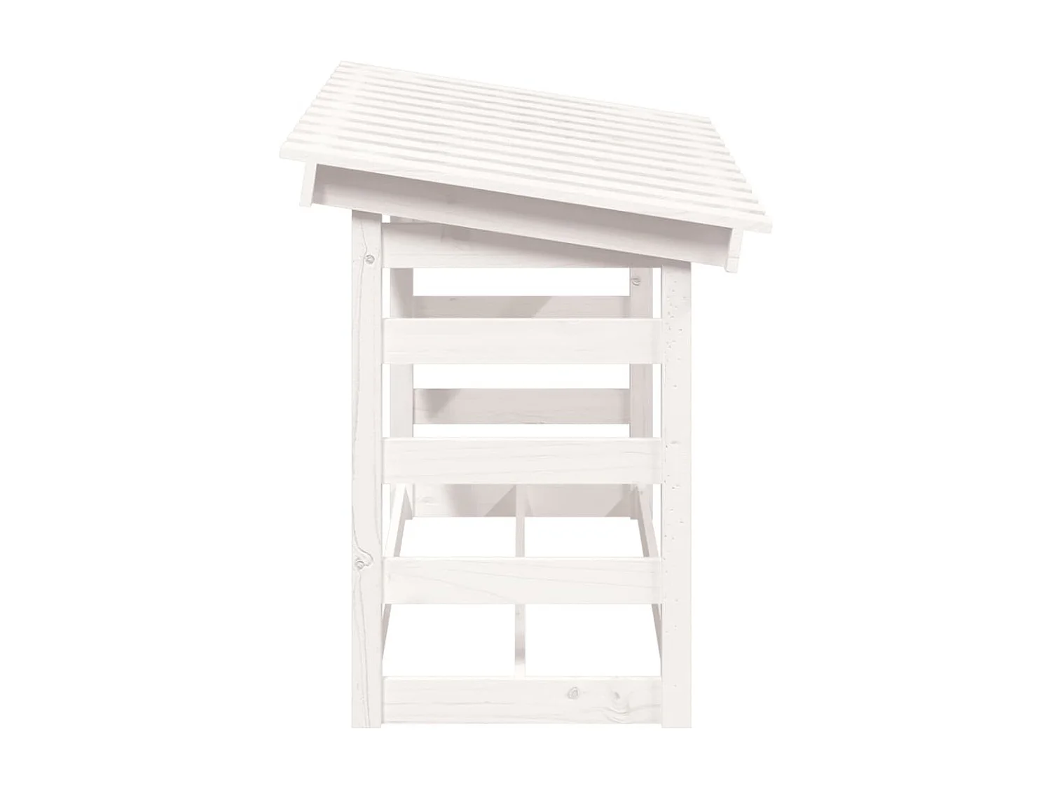 Xarlen  Support pour bois de chauffage Blanc 108x64,5x78 cm Bois de pin