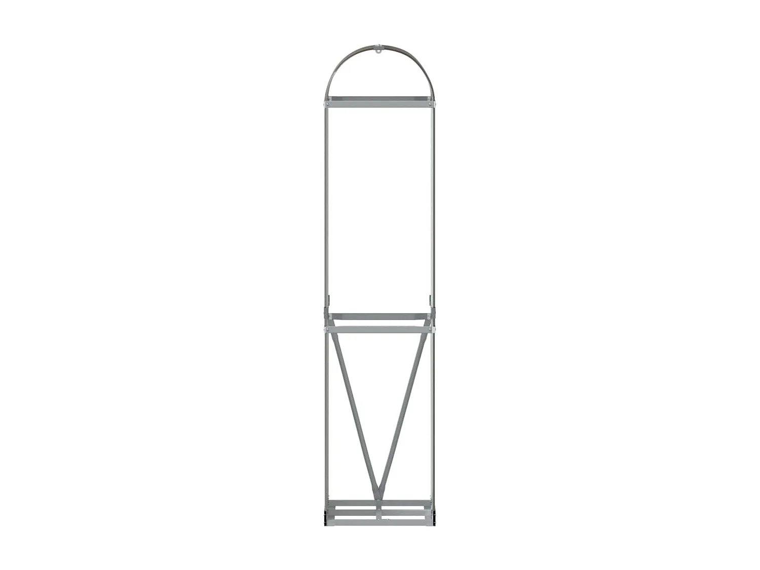 Jilles  Porte-bûches marron 40x45x170 cm acier galvanisé