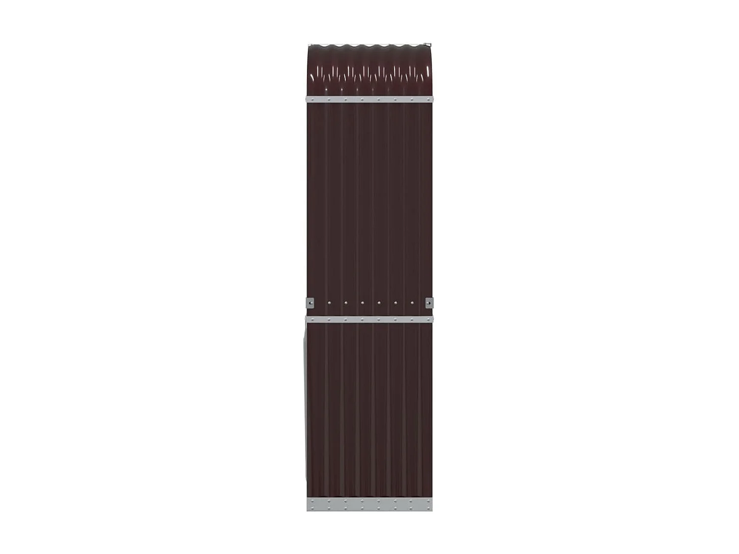 Jilles  Porte-bûches marron 40x45x170 cm acier galvanisé