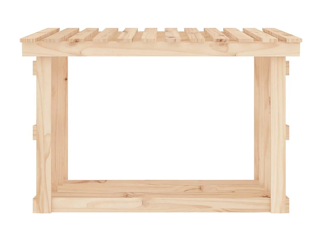 Giarre  Haardhoutrek 108x64,5x77 cm massief grenenhout wit