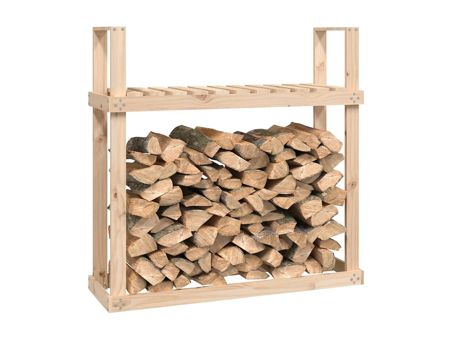 Linköping  Kaminholzregal 110x35x108,5 cm Massivholz Kiefer