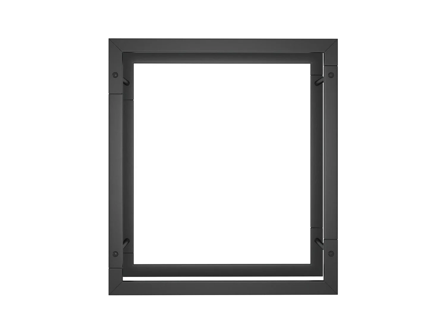 Nichelino  Portant de bois de chauffage Noir mat 50x28x56 cm Acier