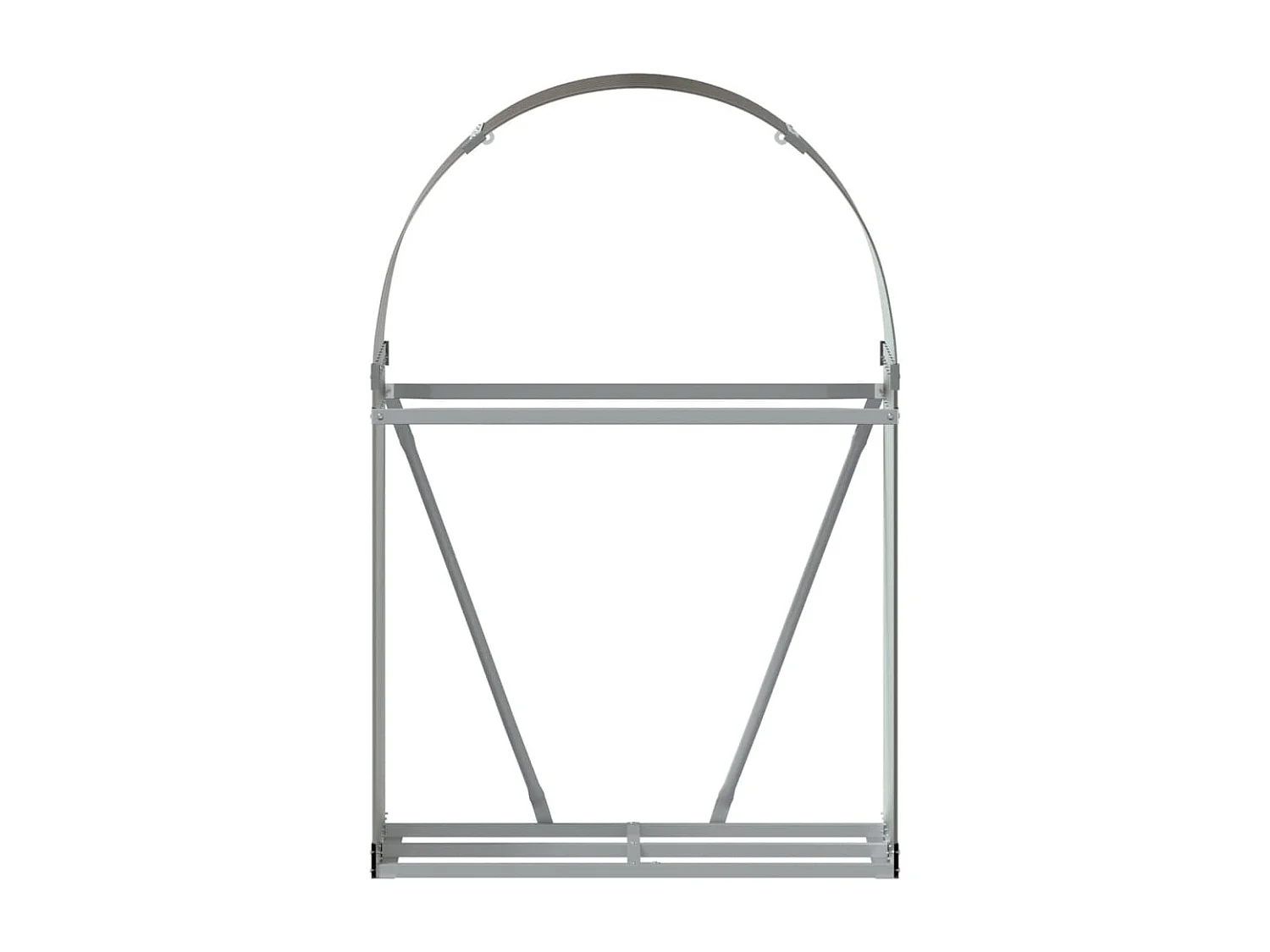 Jilles  Kaminholzunterstand Braun 80x45x120 cm Verzinkter Stahl