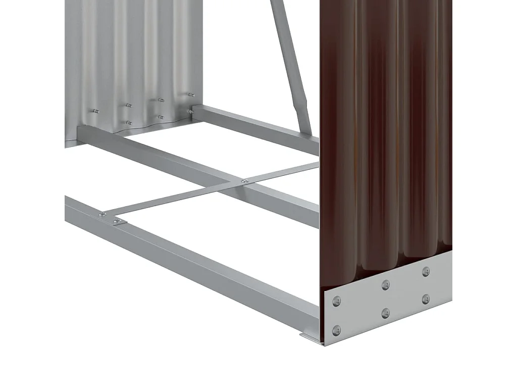 Jilles  Kaminholzunterstand Braun 80x45x120 cm Verzinkter Stahl