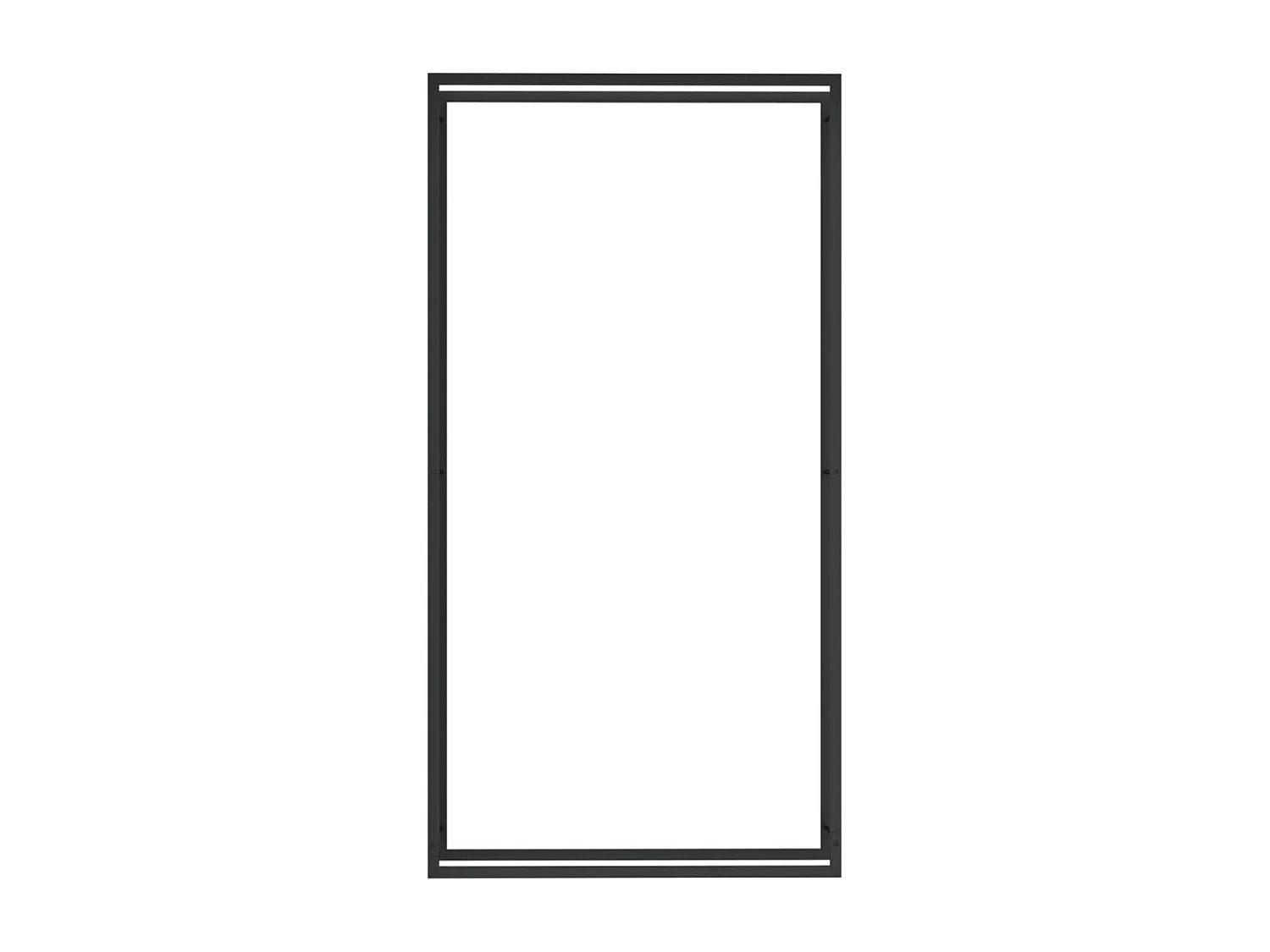 Nichelino  Haardhoutrek 110x28x214 cm staal matzwart