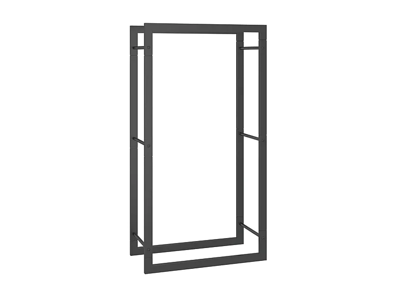 Nichelino  Haardhoutrek 50x28x94 cm staal matzwart