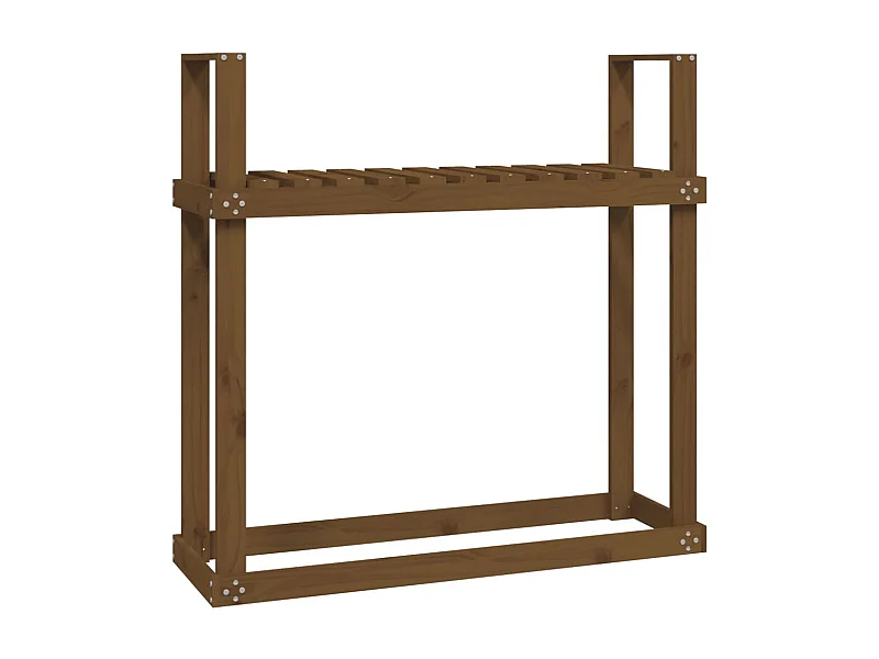 Linköping  Kaminholzregal Honigbraun 110x35x108,5 cm Massivholz Kiefer