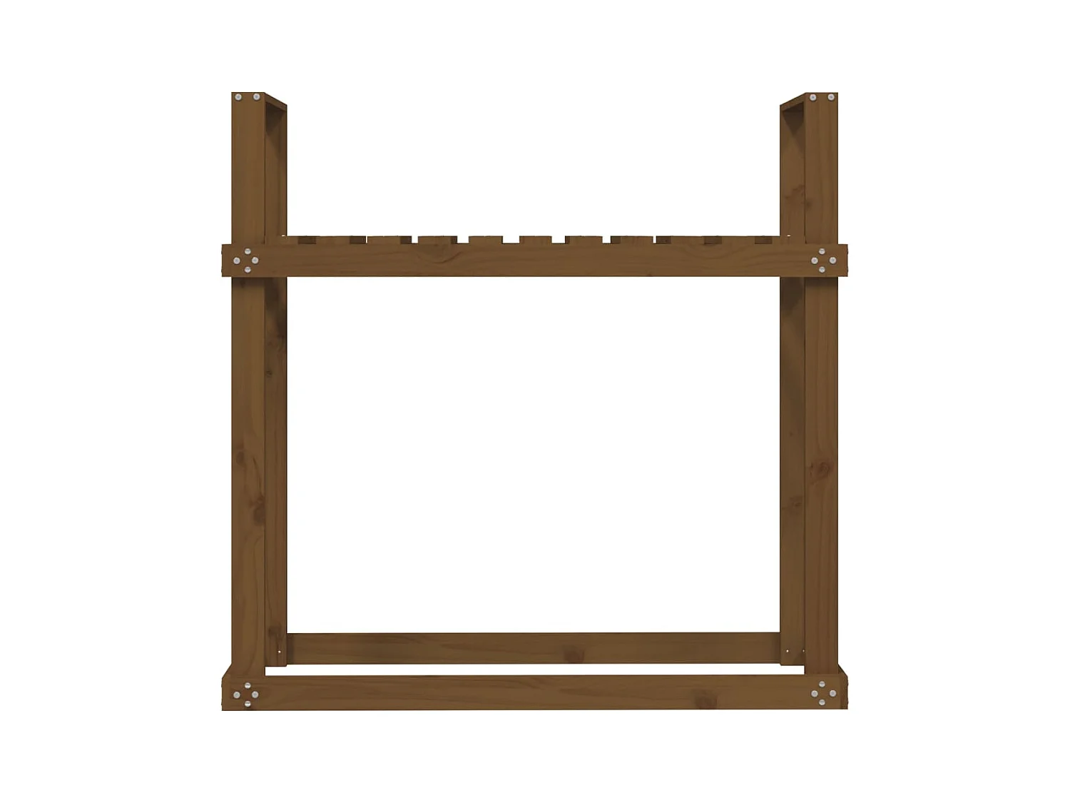 Linköping  Support bois de chauffage Marron miel 110x35x108,5 cm Bois pin