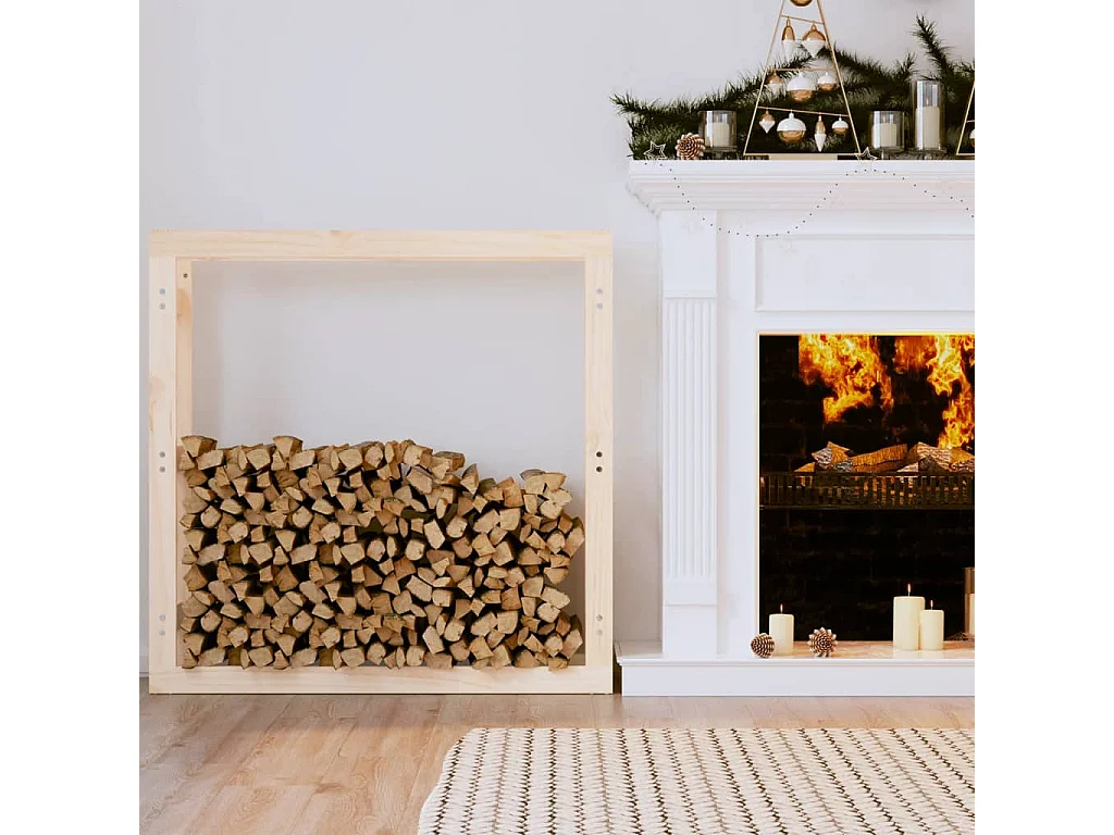 Riemst  Support pour bois de chauffage 100x25x100 cm Bois de pin