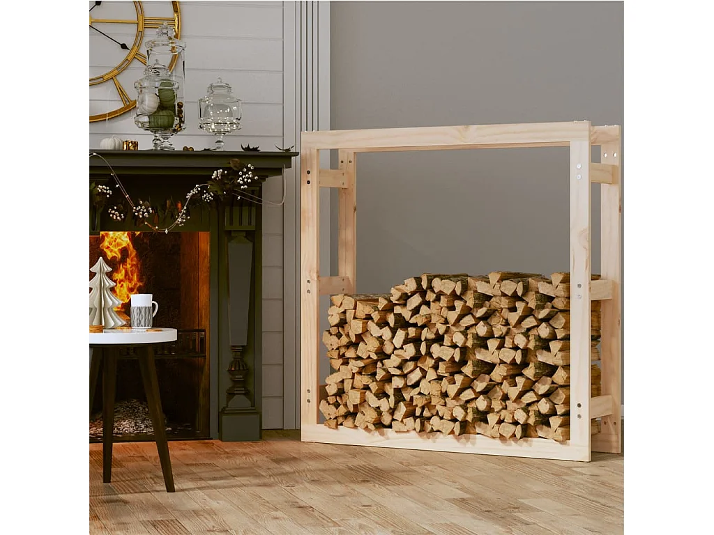 Riemst  Support pour bois de chauffage 100x25x100 cm Bois de pin