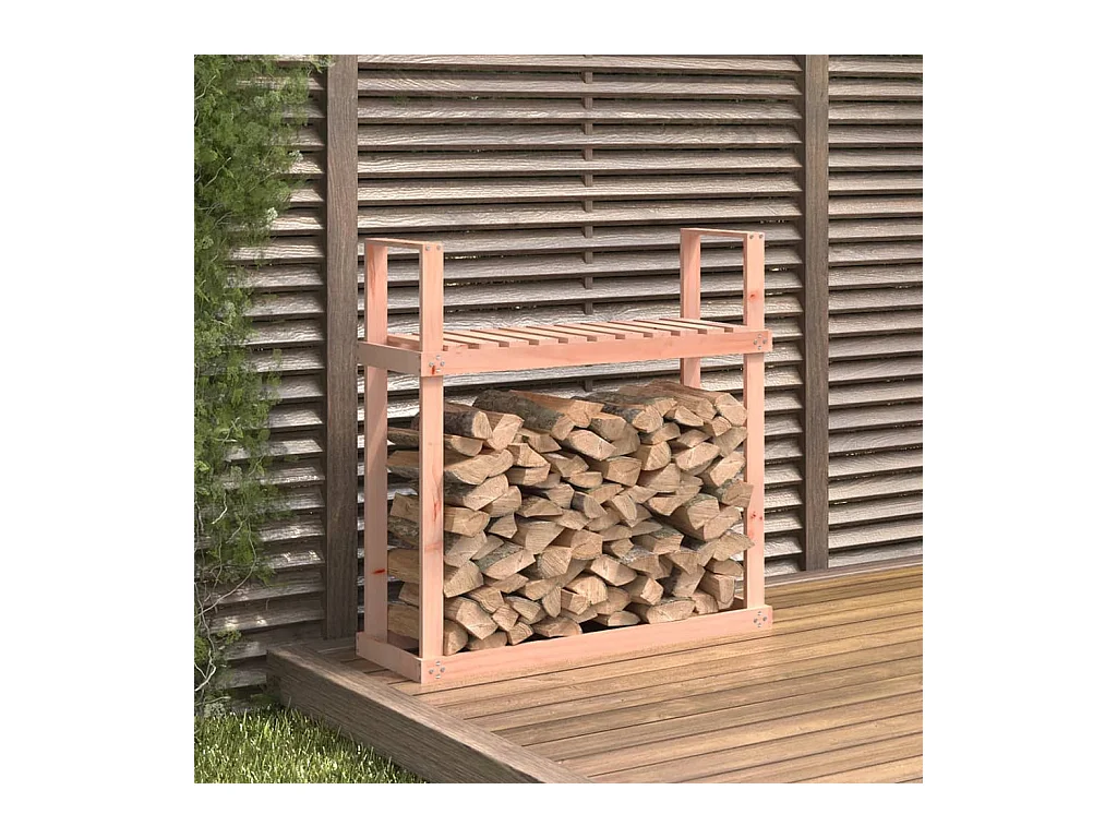 Linköping  Kaminholzregal 110x35x108,5 cm Massivholz Douglasie