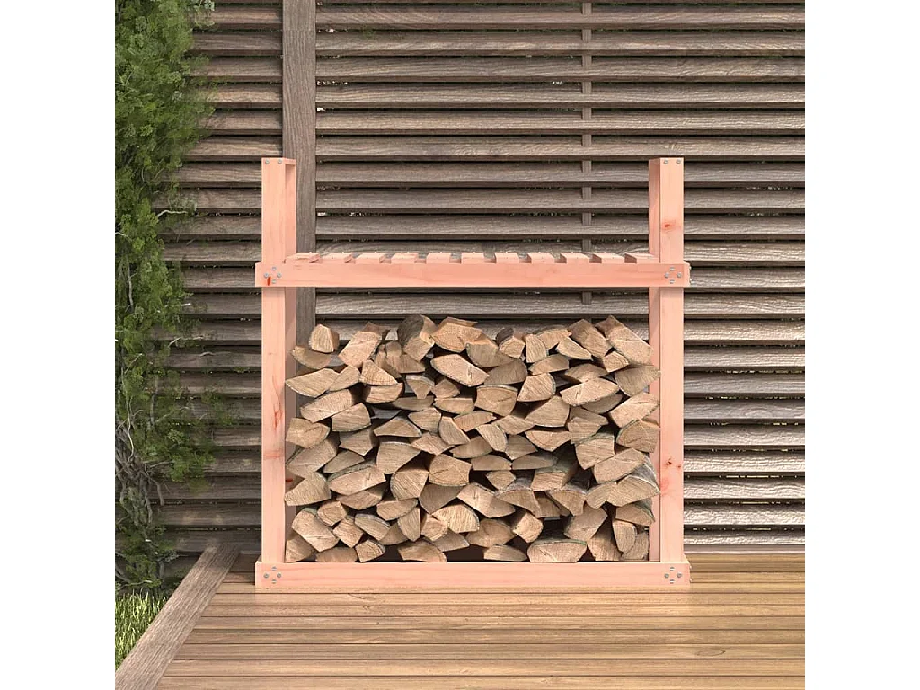 Linköping  Kaminholzregal 110x35x108,5 cm Massivholz Douglasie