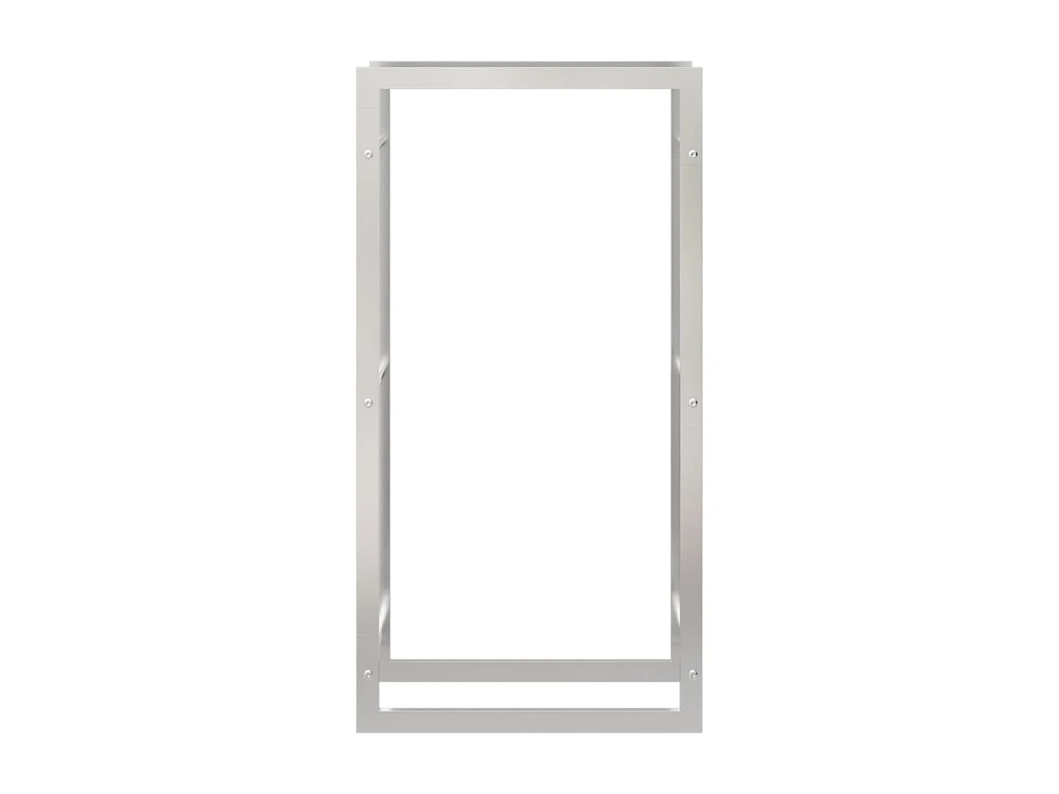 Nichelino  Estante para leña acero inoxidable 80x28x154 cm