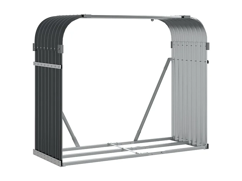 Jilles  Kaminholzunterstand Anthrazit 120x45x100 cm Verzinkter Stahl