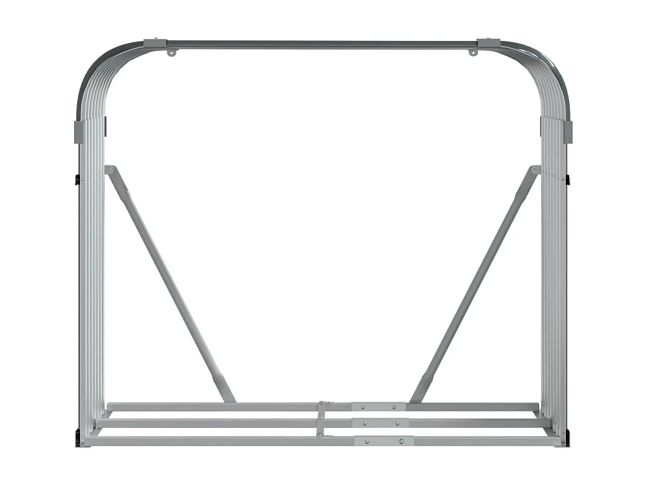 Jilles  Kaminholzunterstand Anthrazit 120x45x100 cm Verzinkter Stahl