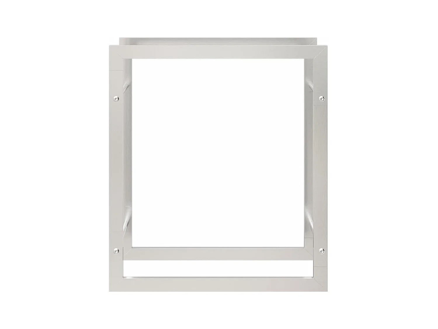 Nichelino  Portant de bois de chauffage 50x28x56 cm acier inoxydable