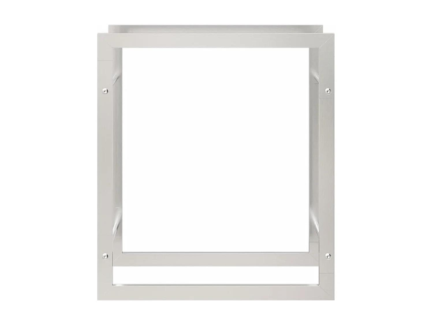 Nichelino  Portalegna 50x28x56 cm in Acciaio Inossidabile