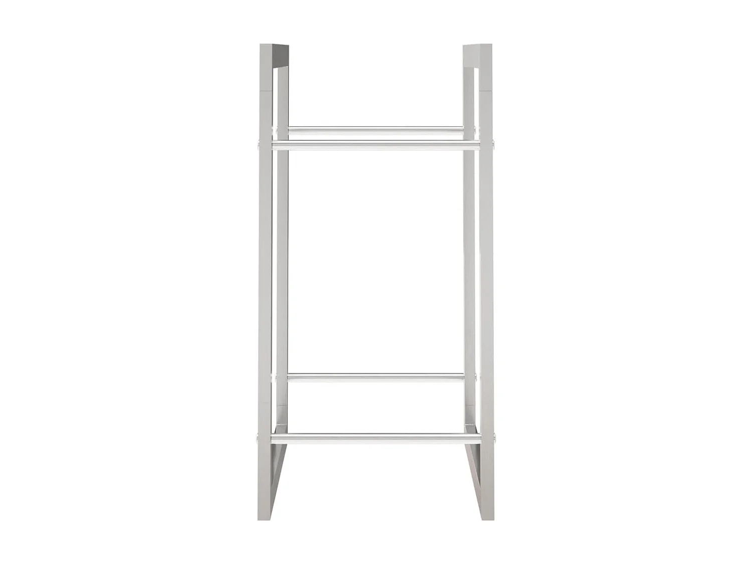 Nichelino  Portalegna 50x28x56 cm in Acciaio Inossidabile