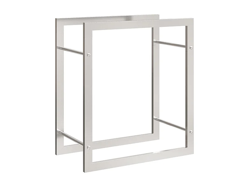 Nichelino  Haardhoutrek 50x28x56 cm roestvrij staal