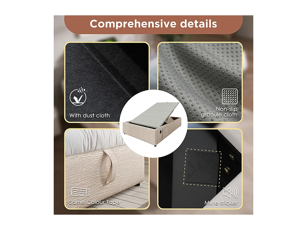 Lit coffre enfant 90x190 cm bibliothèque blanche rangement hydraulique USB-C simple couleur naturelle sommier lattes draps sans matelas