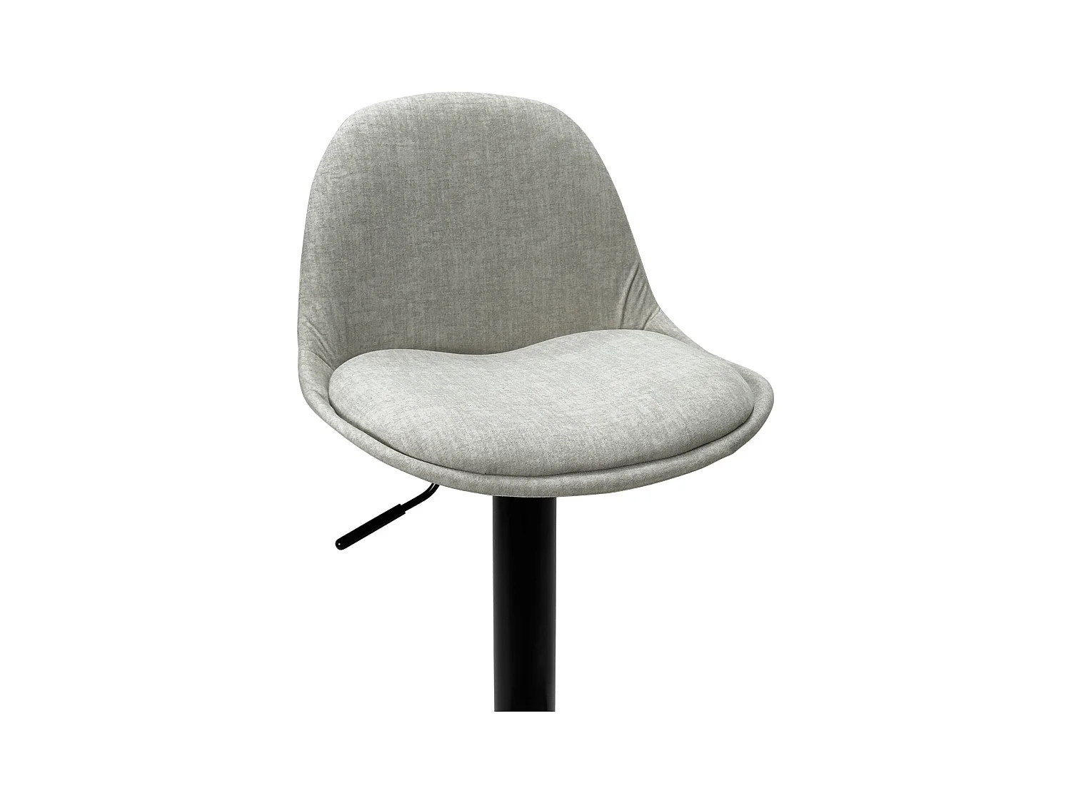 Tabourets de Bar Cuisine Design SIG+ - Lot de 2 Chaises De Bar Réglable (tissu Gris)