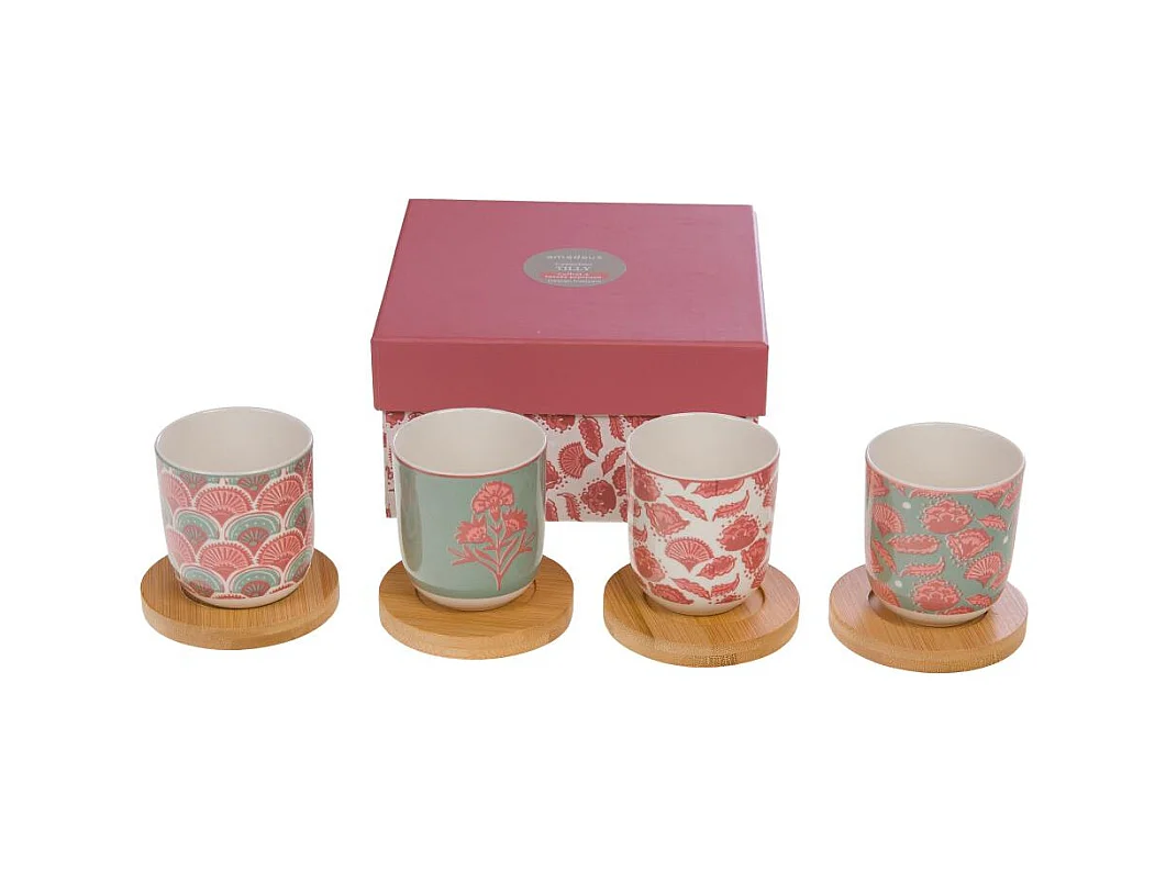 Coffret de 4 tasses expresso Tilly
