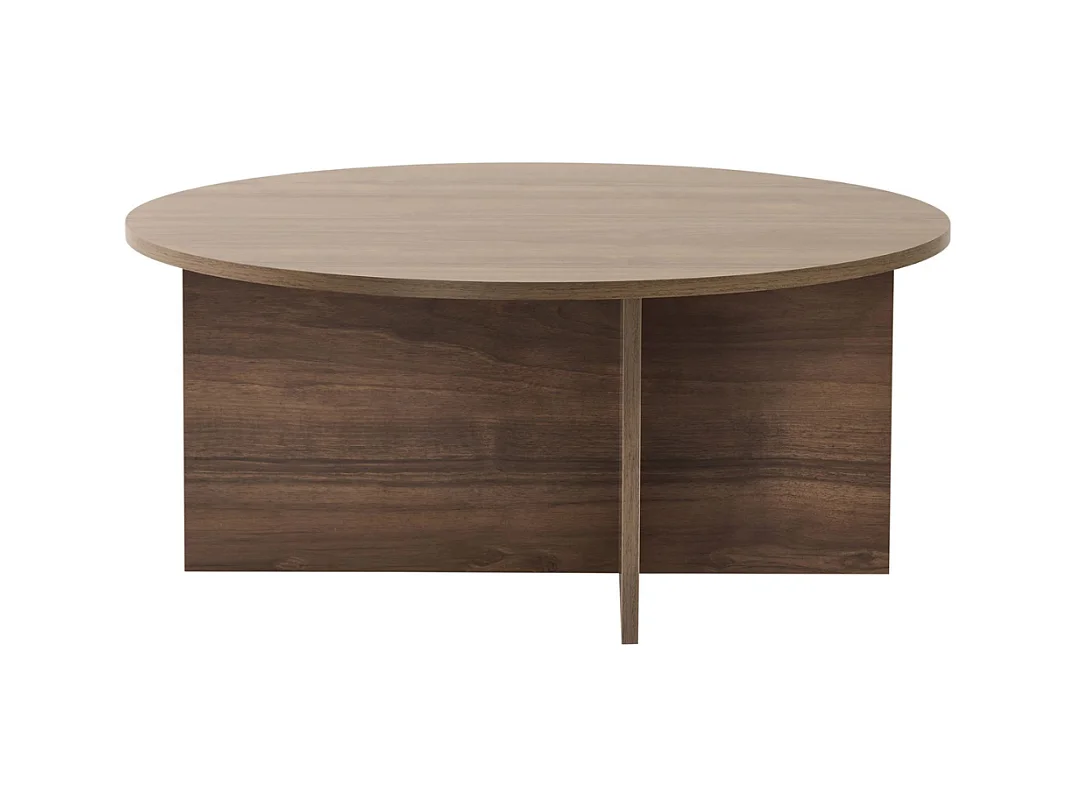 Tavolino con piano arrotondato L90 cm - SOLEIL
