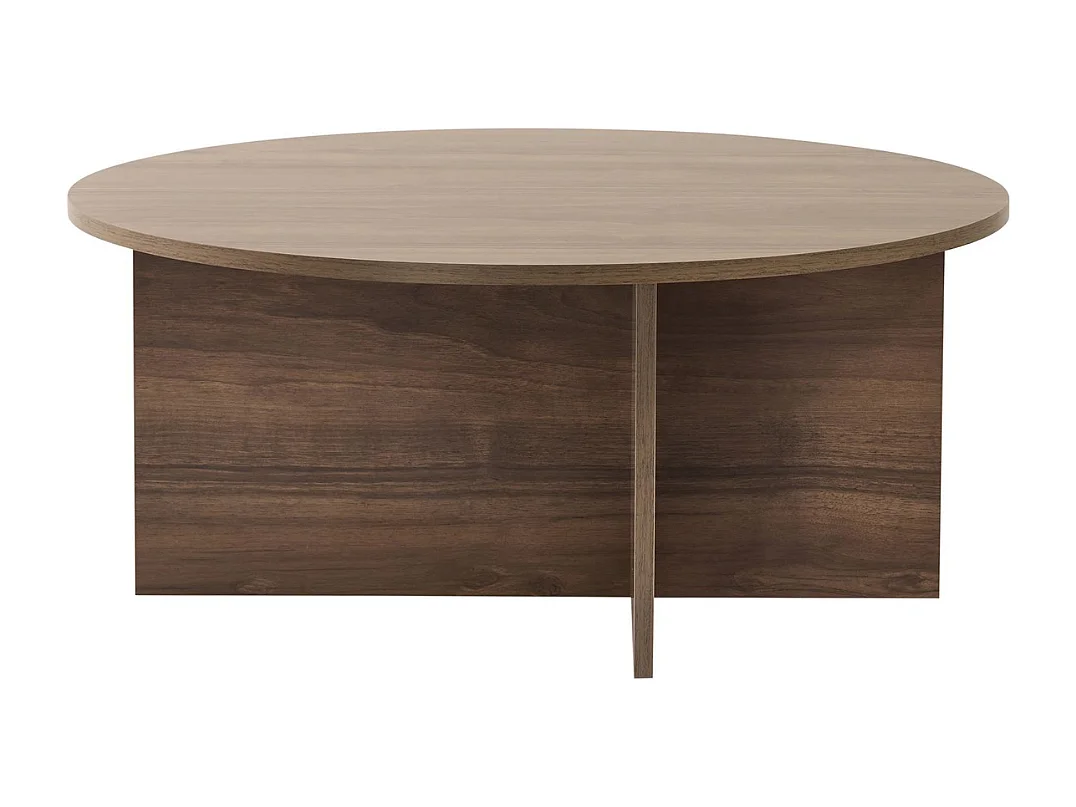 Salontafel met afgerond blad L90 cm - SOLEIL