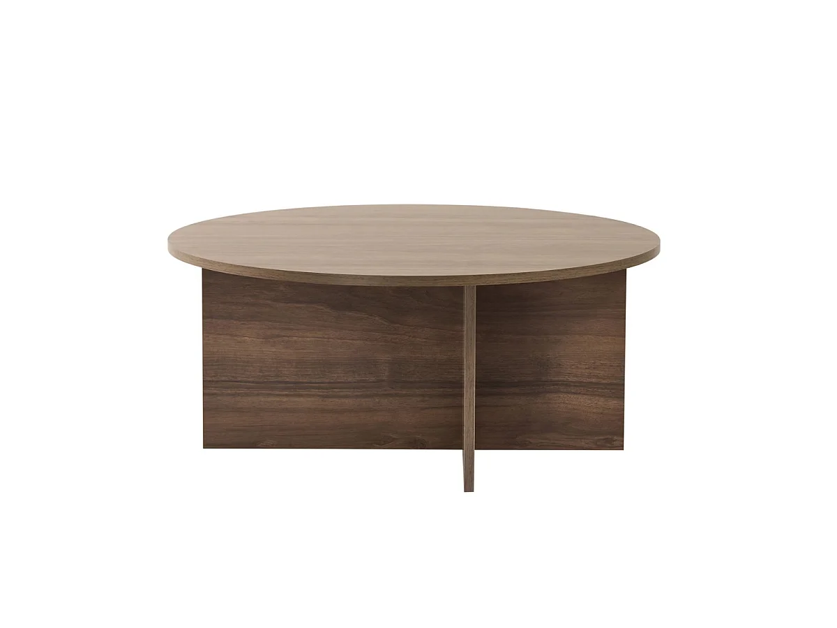 Table basse avec plateau arrondi L90 cm - SOLEIL