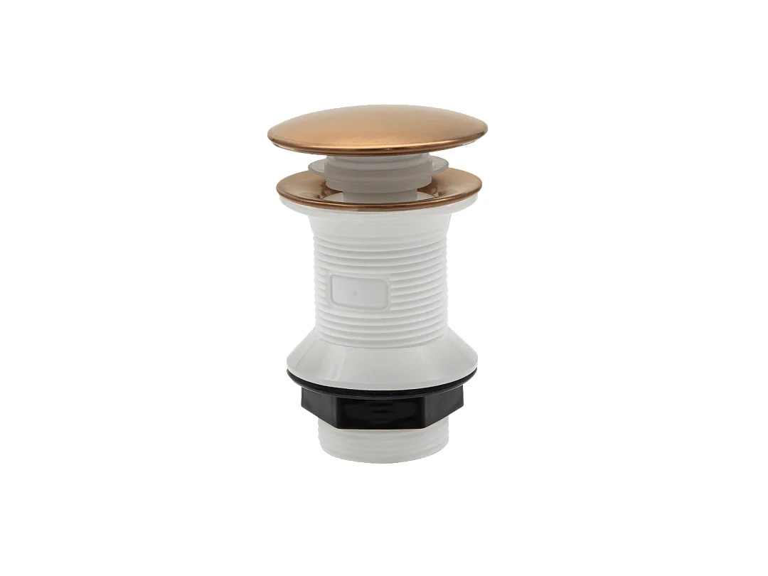 Vidage métal pop-up rond universel cuivre brossé - Essebagno