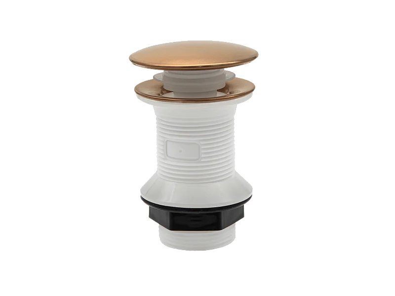 Vidage métal pop-up rond universel cuivre brossé - Essebagno