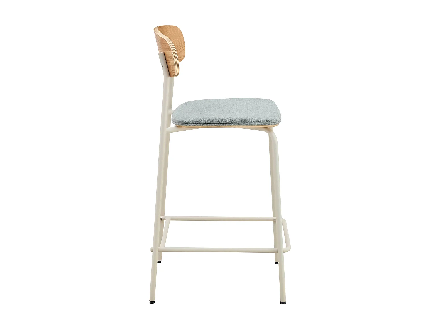 Lot de 2 chaises hautes en bois bleu clair