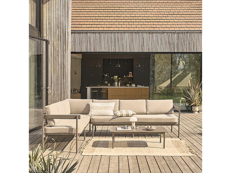 Conjunto de muebles bajo de aluminio